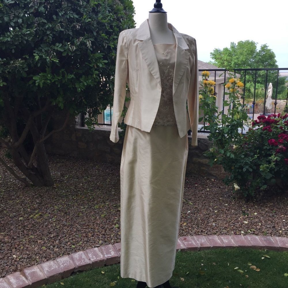 Caviar 3 pieces Dress Ivory Gold‎ 10 - Picture 7 of 8